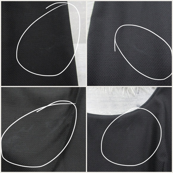 GIORGIO ARMANI Black Wool Crepe Tulip
Draped Sleeveless Sheath Dress Size 42 / 6 - Picture 10 of 14